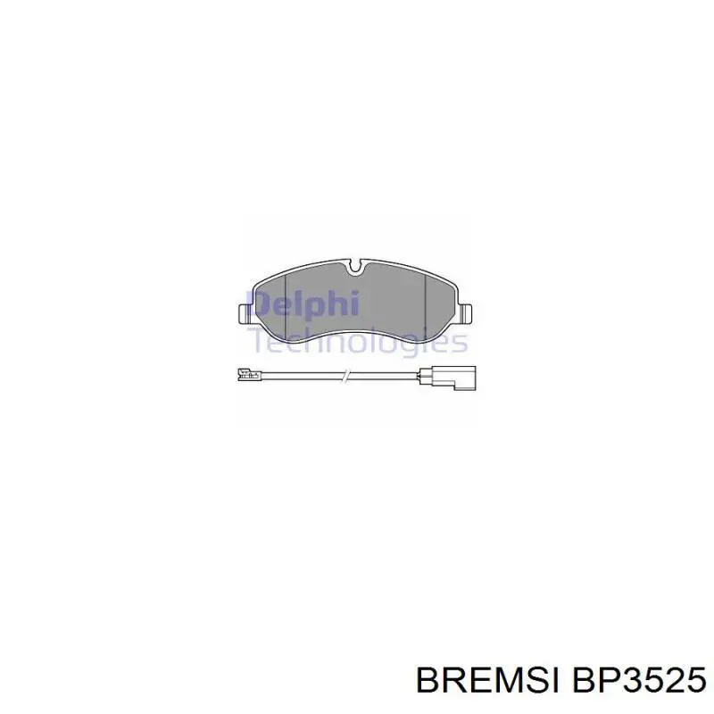 Купить BP3525 Bremsi Колодки тормозные