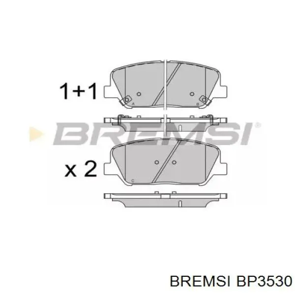 Передние тормозные колодки BP3530 Bremsi