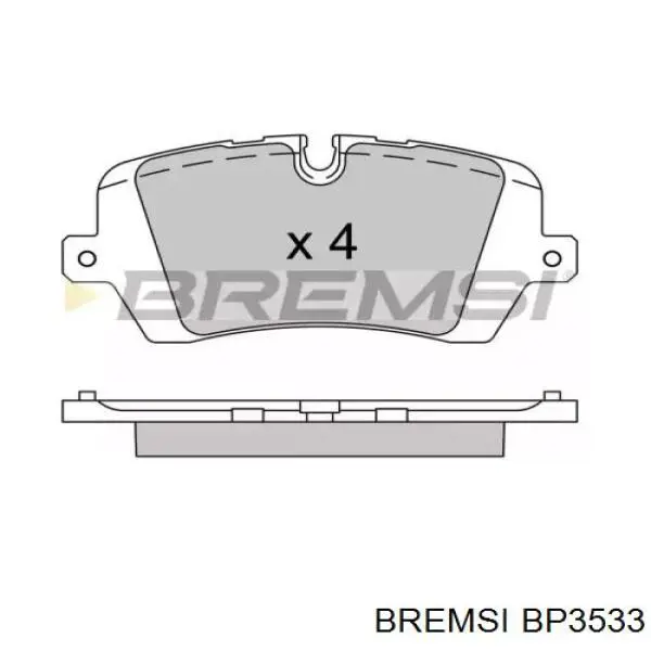 Задние тормозные колодки BP3533 Bremsi