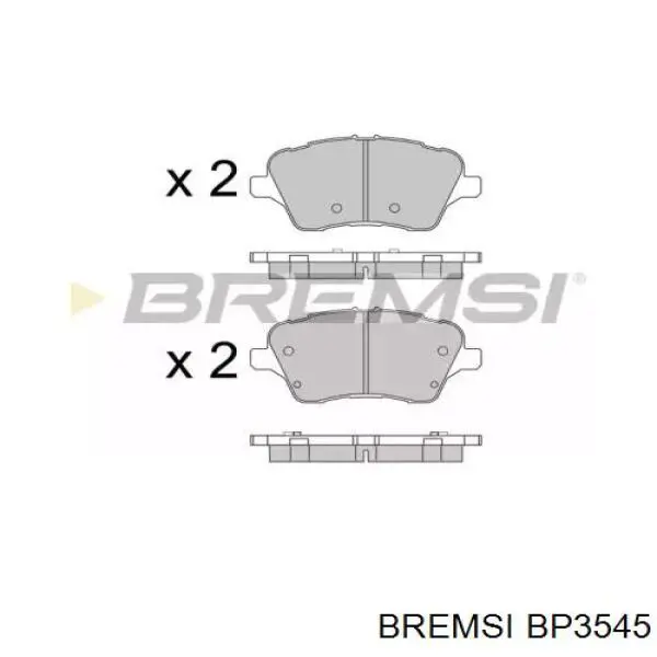 BP3545 Bremsi sapatas do freio dianteiras de disco