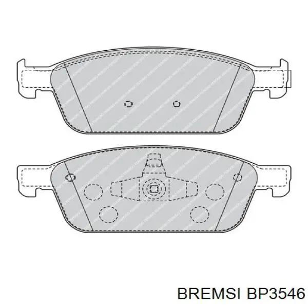 Колодки Bremsi BP3546 цена, от 24.97 USD