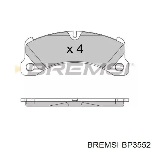 Передние тормозные колодки BP3552 Bremsi