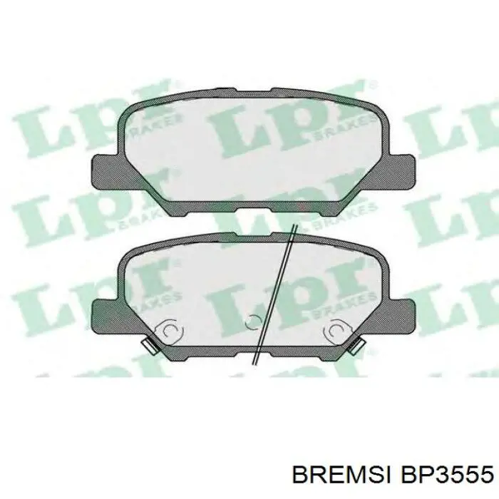 Колодки дисковые  Bremsi BP3555 цена, от 16.34 USD