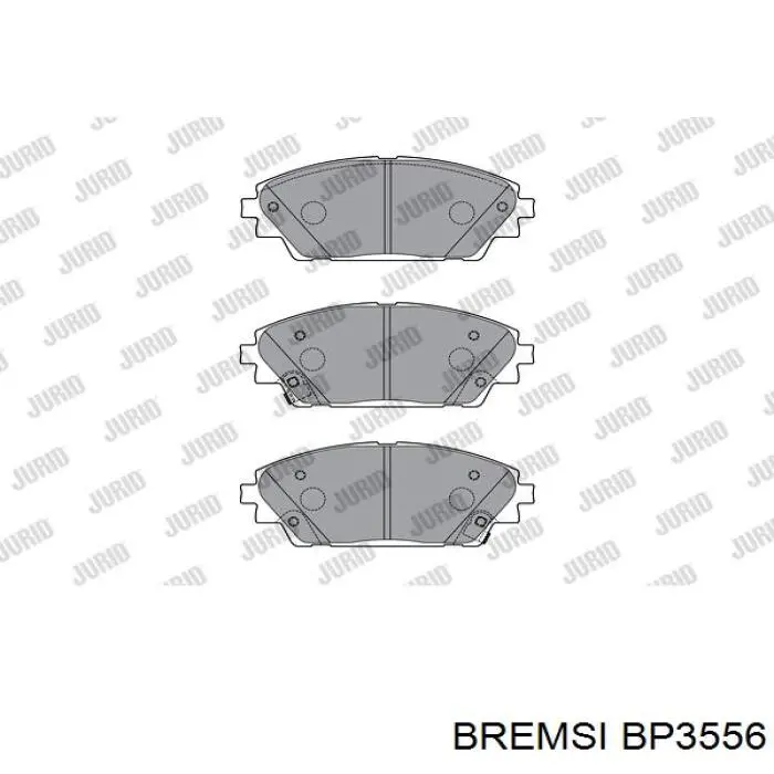 Передние тормозные колодки BP3556 Bremsi