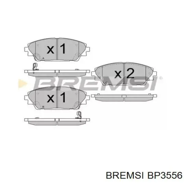 BP3556 Bremsi Колодки передние