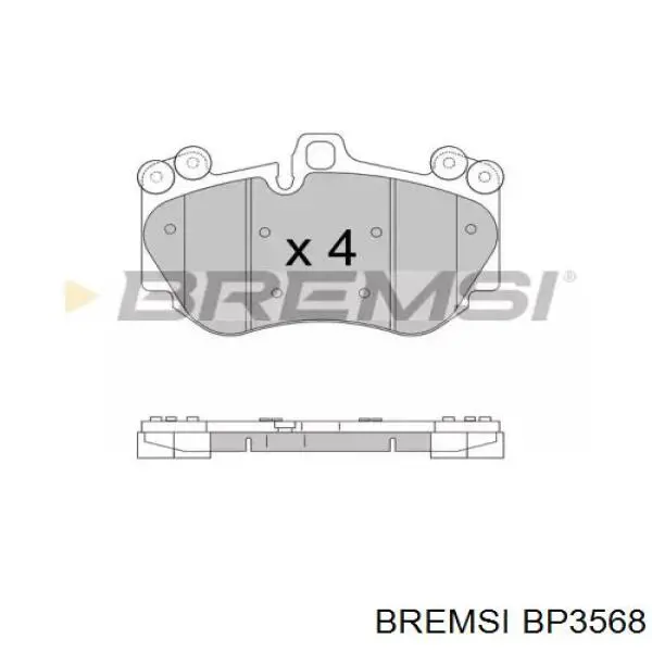 Передние тормозные колодки BP3568 Bremsi