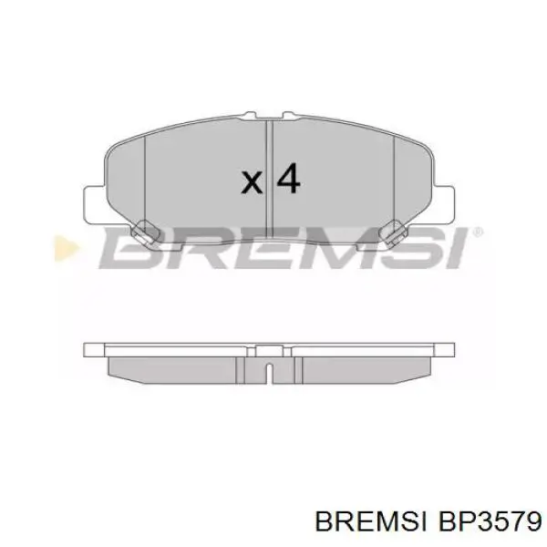 Передние тормозные колодки BP3579 Bremsi