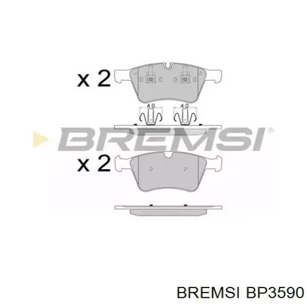 Передние тормозные колодки BP3590 Bremsi