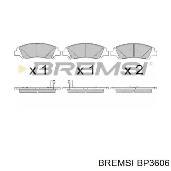 Передние тормозные колодки BP3606 Bremsi