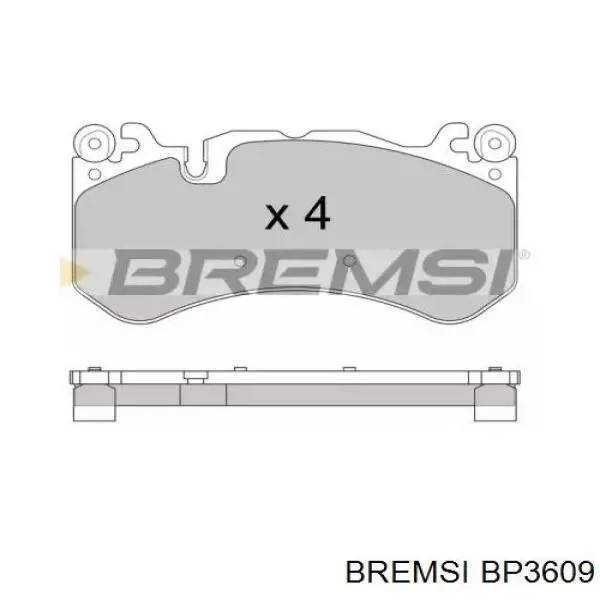 Передние тормозные колодки BP3609 Bremsi