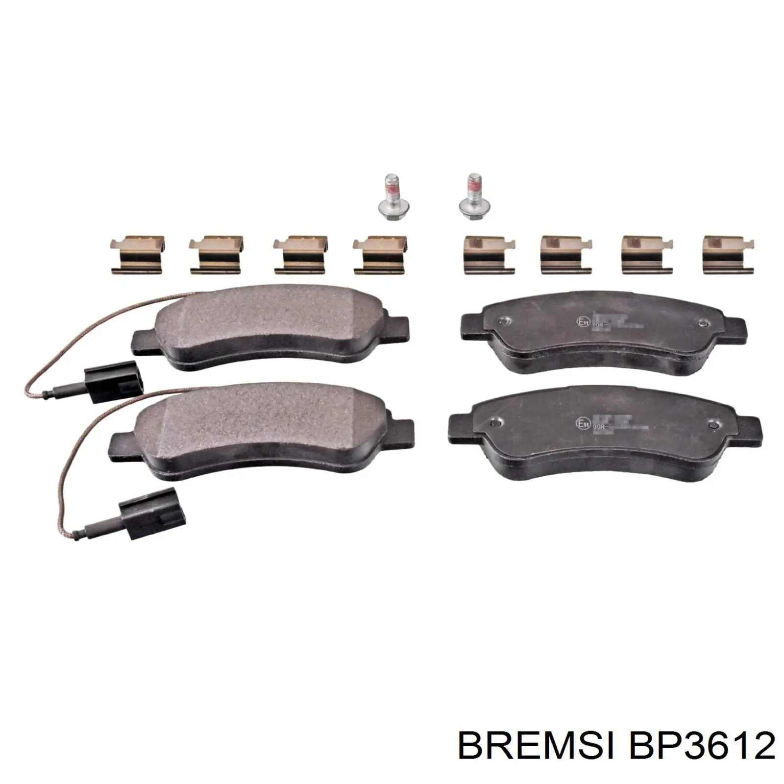 Купить BP3612 Bremsi Колодки тормозные задние, дисковые