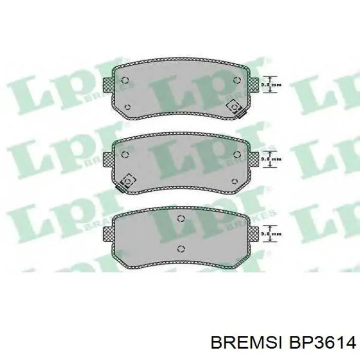 Колодки дисковые  Bremsi BP3614 цена, от 16.68 USD