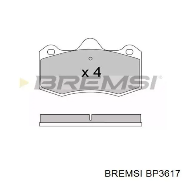 Передние тормозные колодки BP3617 Bremsi