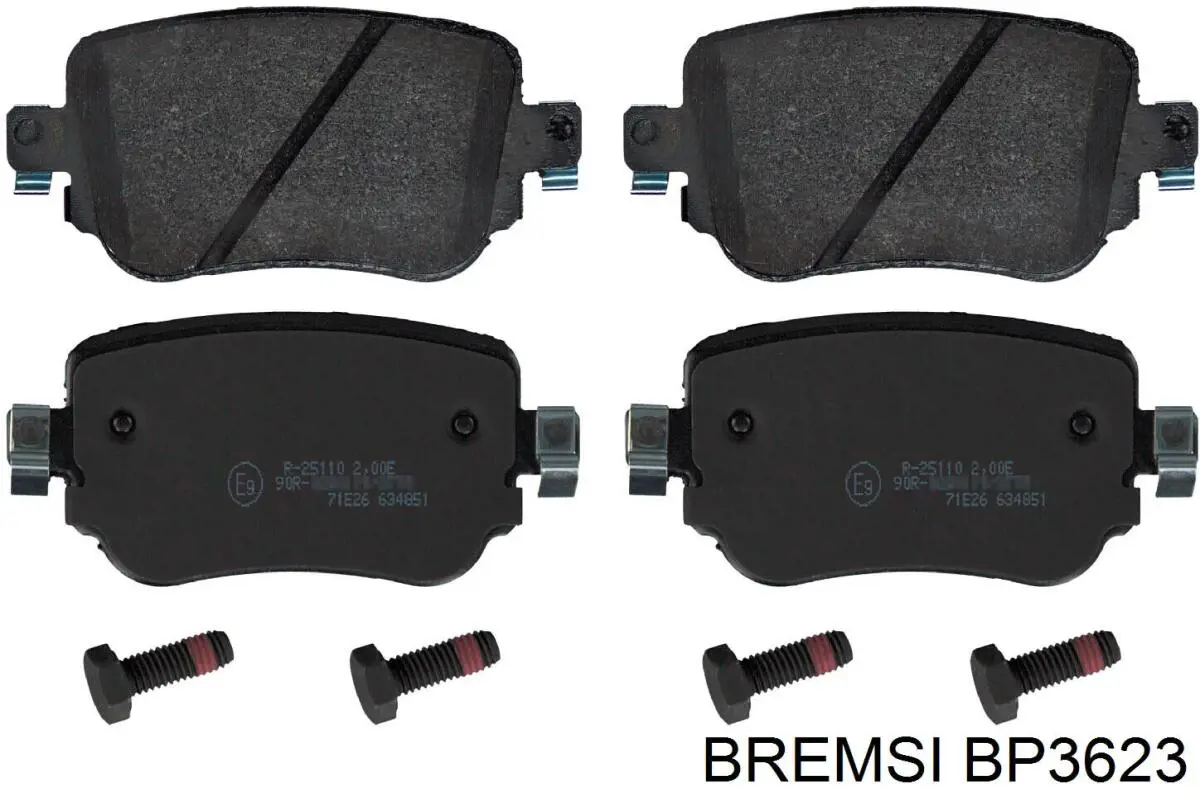 Колодки дисковые  Bremsi BP3623 цена, от 21.51 USD