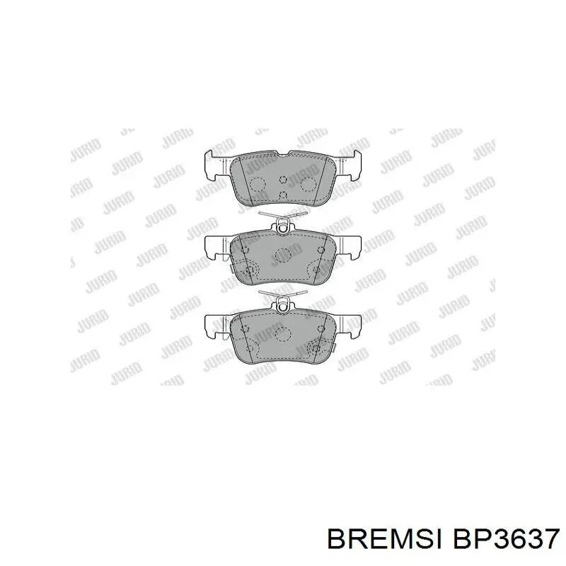 Колодки дисковые  Bremsi BP3637 цена, от 20.40 USD
