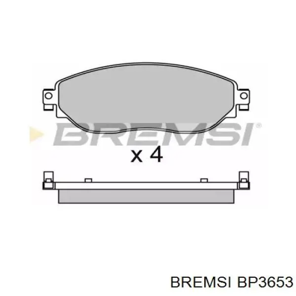 BP3653 Bremsi передние тормозные колодки