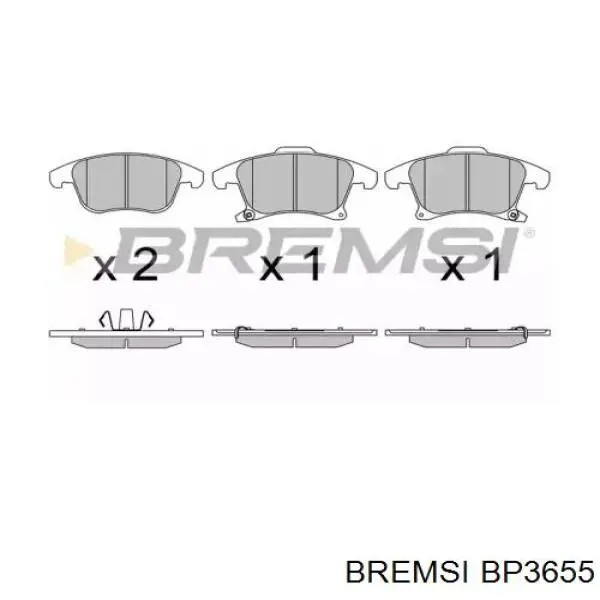 Передние тормозные колодки BP3655 Bremsi