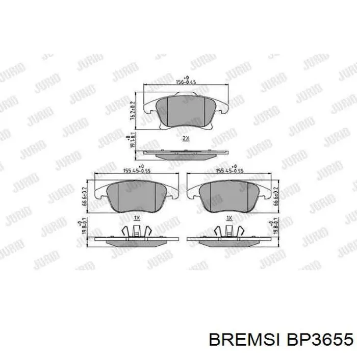 Колодки Bremsi BP3655 цена, от 23.16 USD