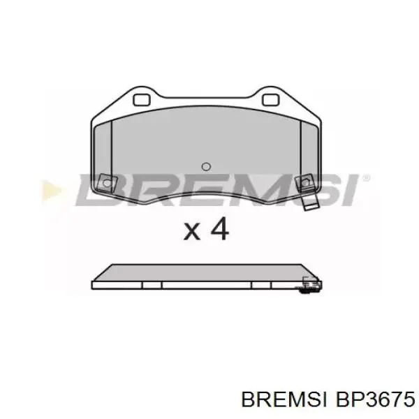 Передние тормозные колодки BP3675 Bremsi