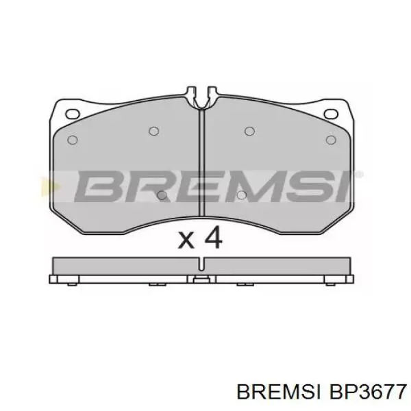 Передние тормозные колодки BP3677 Bremsi