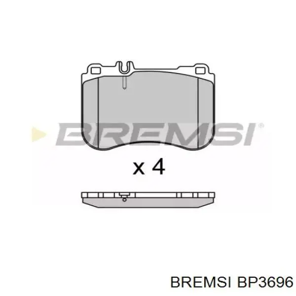 Передние тормозные колодки BP3696 Bremsi