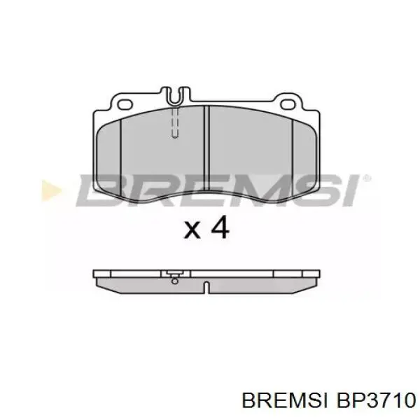 Передние тормозные колодки BP3710 Bremsi