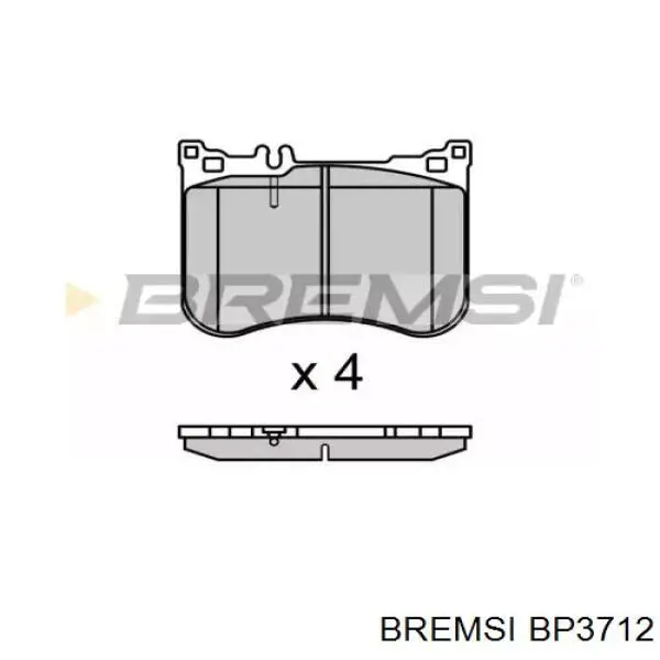 Передние тормозные колодки BP3712 Bremsi