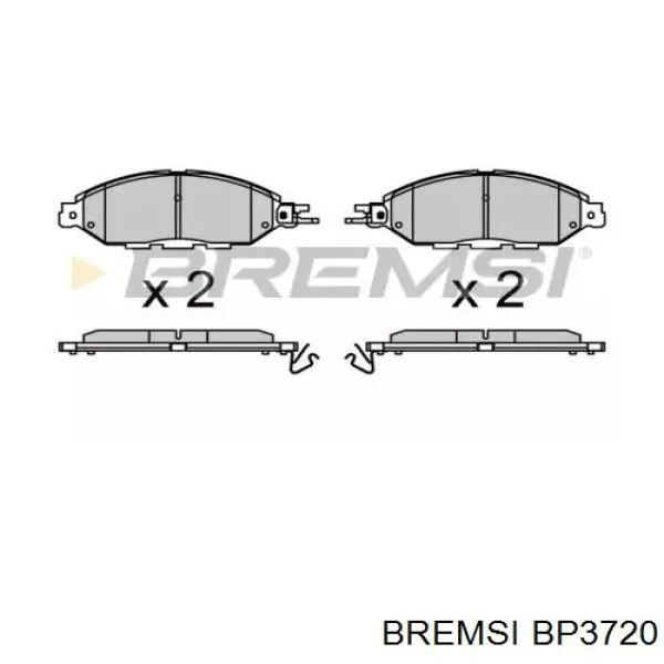 Передние тормозные колодки BP3720 Bremsi