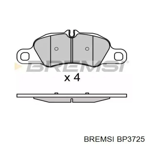 Передние тормозные колодки BP3725 Bremsi