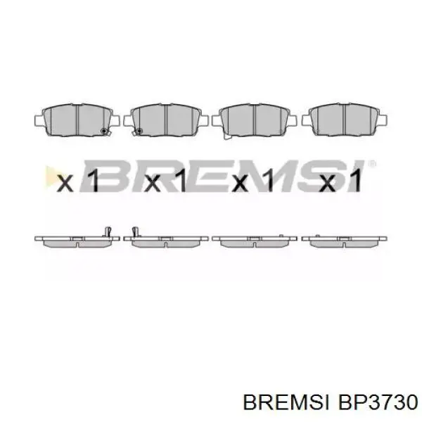 Передние тормозные колодки BP3730 Bremsi