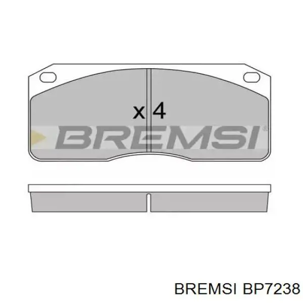 Передние тормозные колодки BP7238 Bremsi