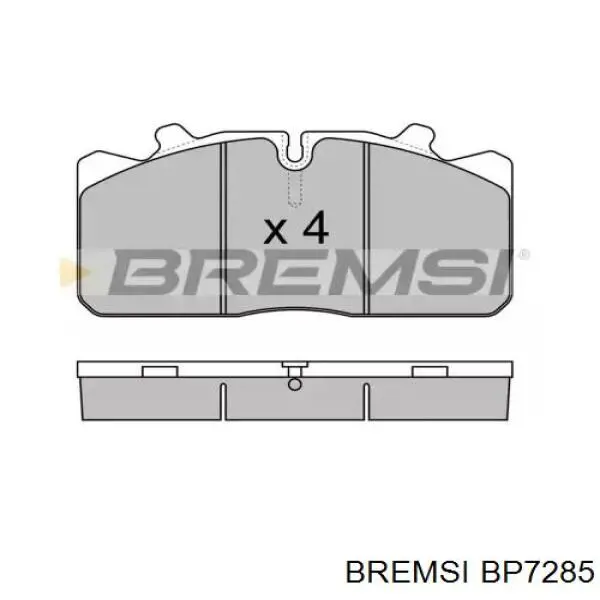 Передние тормозные колодки BP7285 Bremsi