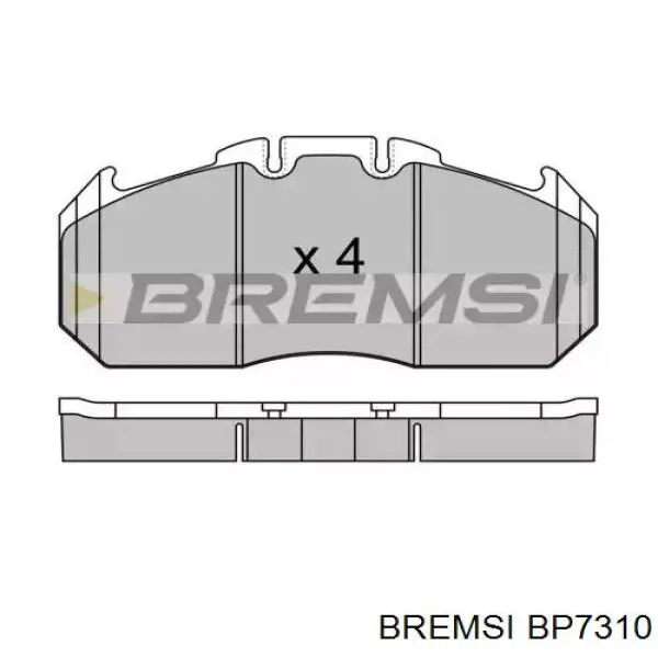 Передние тормозные колодки BP7310 Bremsi