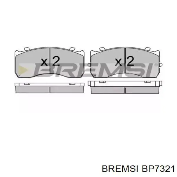 Передние тормозные колодки BP7321 Bremsi