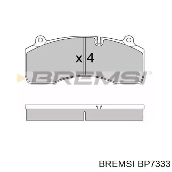 Передние тормозные колодки BP7333 Bremsi