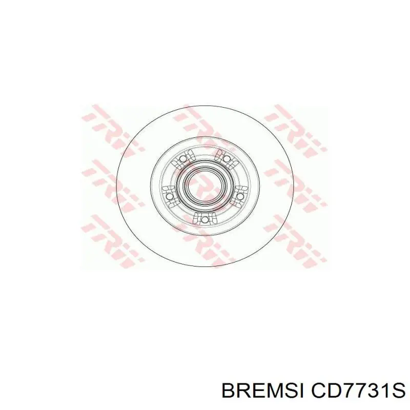 Купить CD7731S Bremsi Диск тормозной задний
