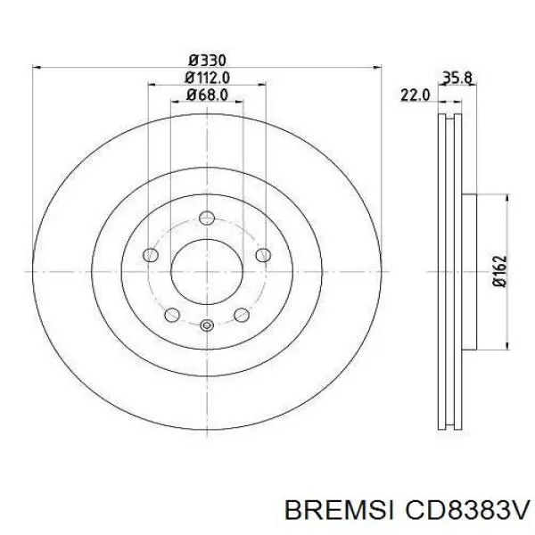 Задний тормозной диск EBC Brakes USR1846 цена, от 57.46 USD