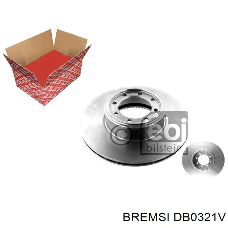 DB0321V Bremsi диск тормозной задний