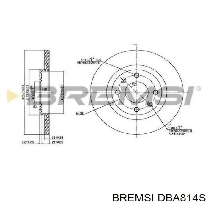 DBA814S Bremsi