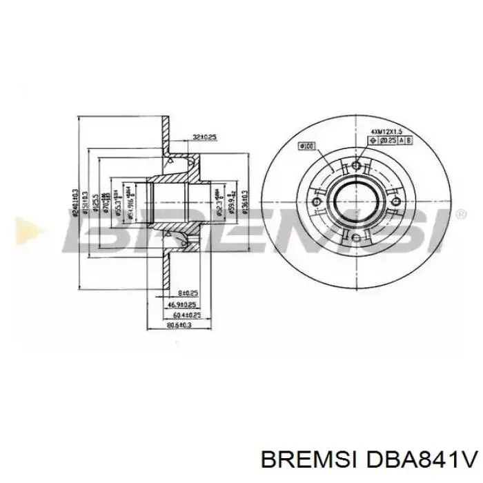 Передние тормозные диски A0004204702 Mercedes