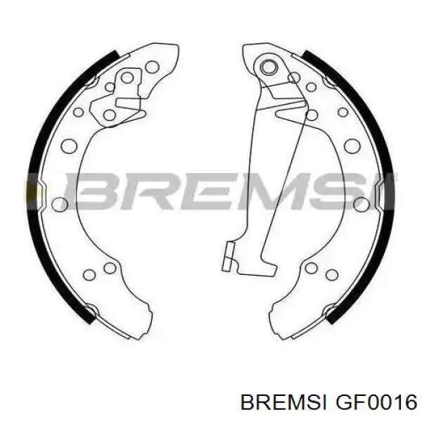 Задние барабанные колодки GF0016 Bremsi
