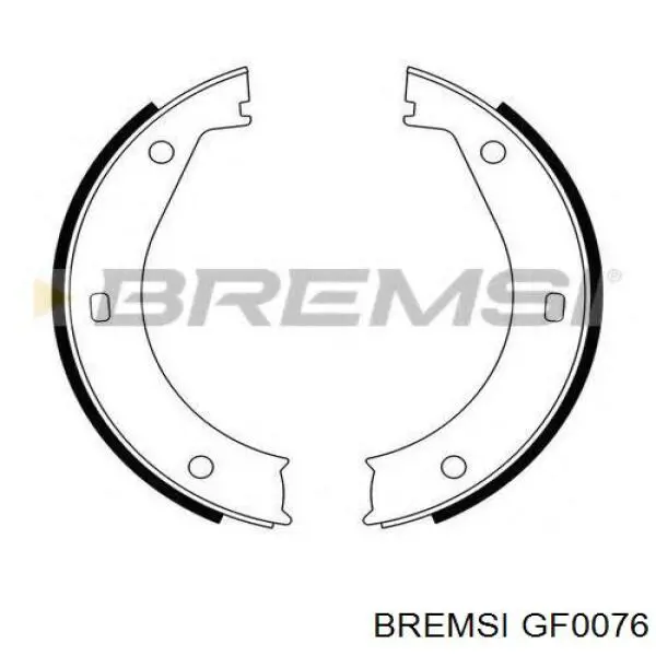 Juego de zapatas de frenos, freno de estacionamiento GF0076 Bremsi
