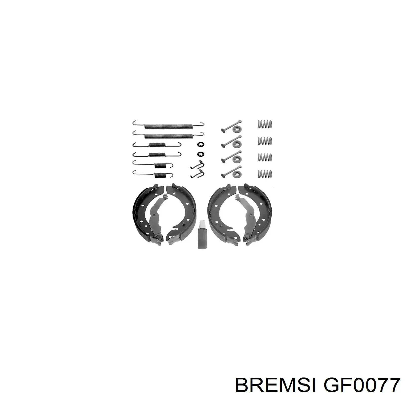 GF0077 Bremsi Барабанные тормозные колодки
