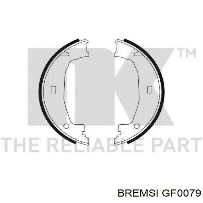 Тормозные колодки стояночного тормоза Bremsi GF0079 цена, от 11.85 USD