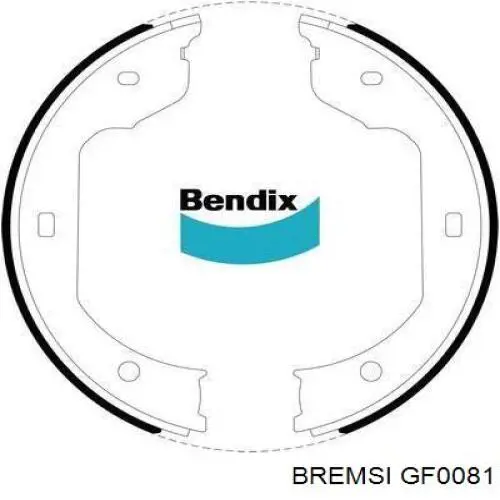Тормозные колодки стояночного тормоза Bremsi GF0081 цена, от 21.36 USD