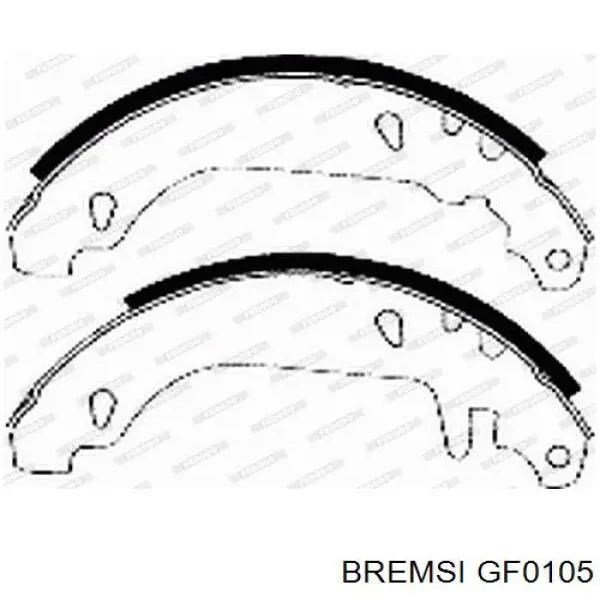 Задние барабанные колодки GF0105 Bremsi