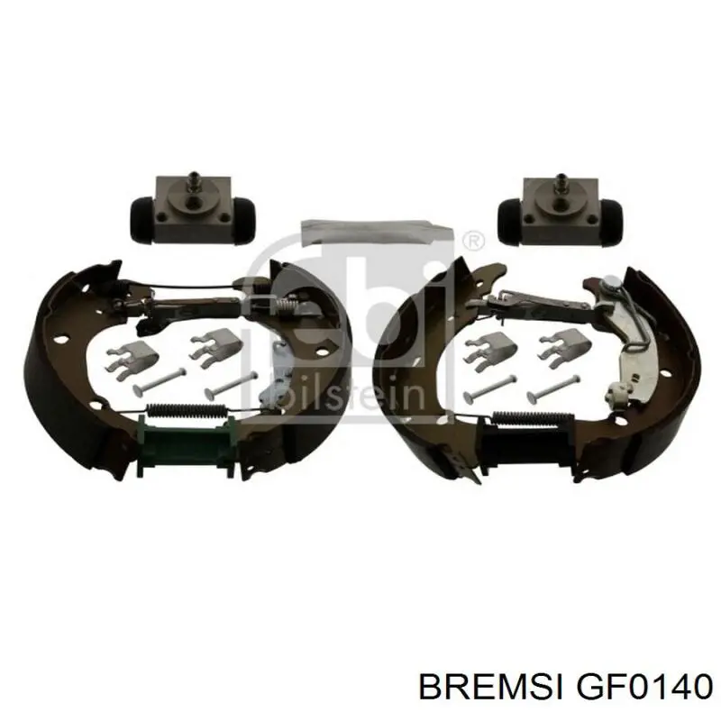 Задние барабанные колодки GF0140 Bremsi