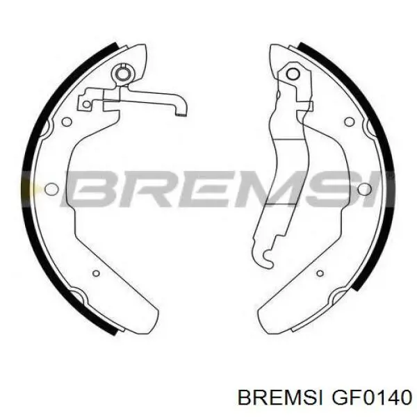 Тормоза рабочие задние ножные и тормозные барабаны Bremsi GF0140 цена, от 23.99 USD