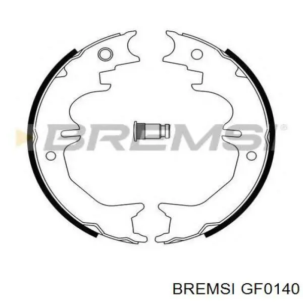 Купить GF0140 Bremsi Задние барабанные тормозные колодки