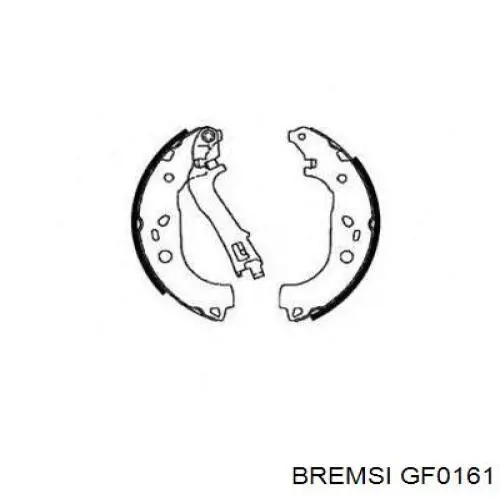 Задние барабанные колодки GF0161 Bremsi